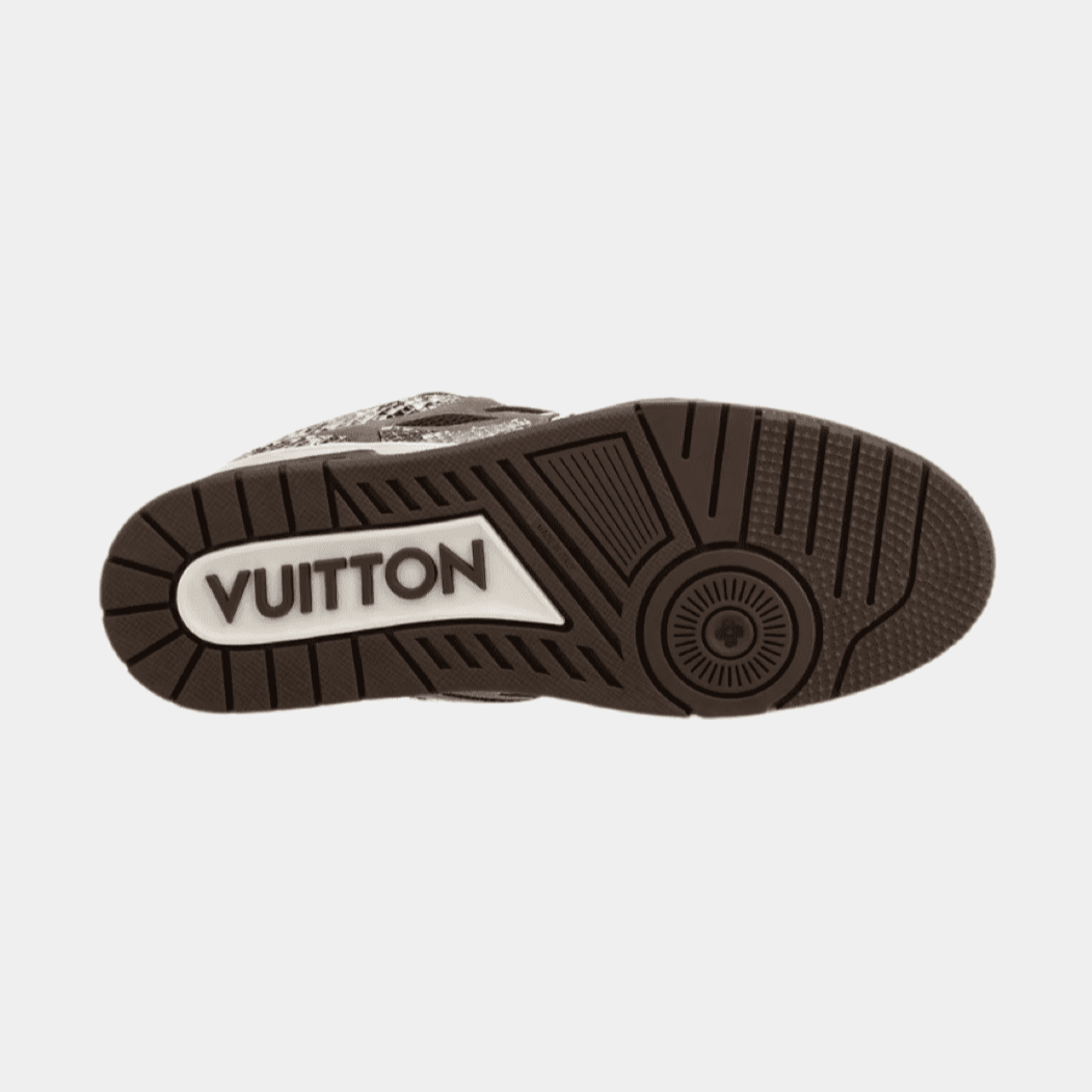 Louis Vuitton LV Skate Sneaker Brown Snakeskin